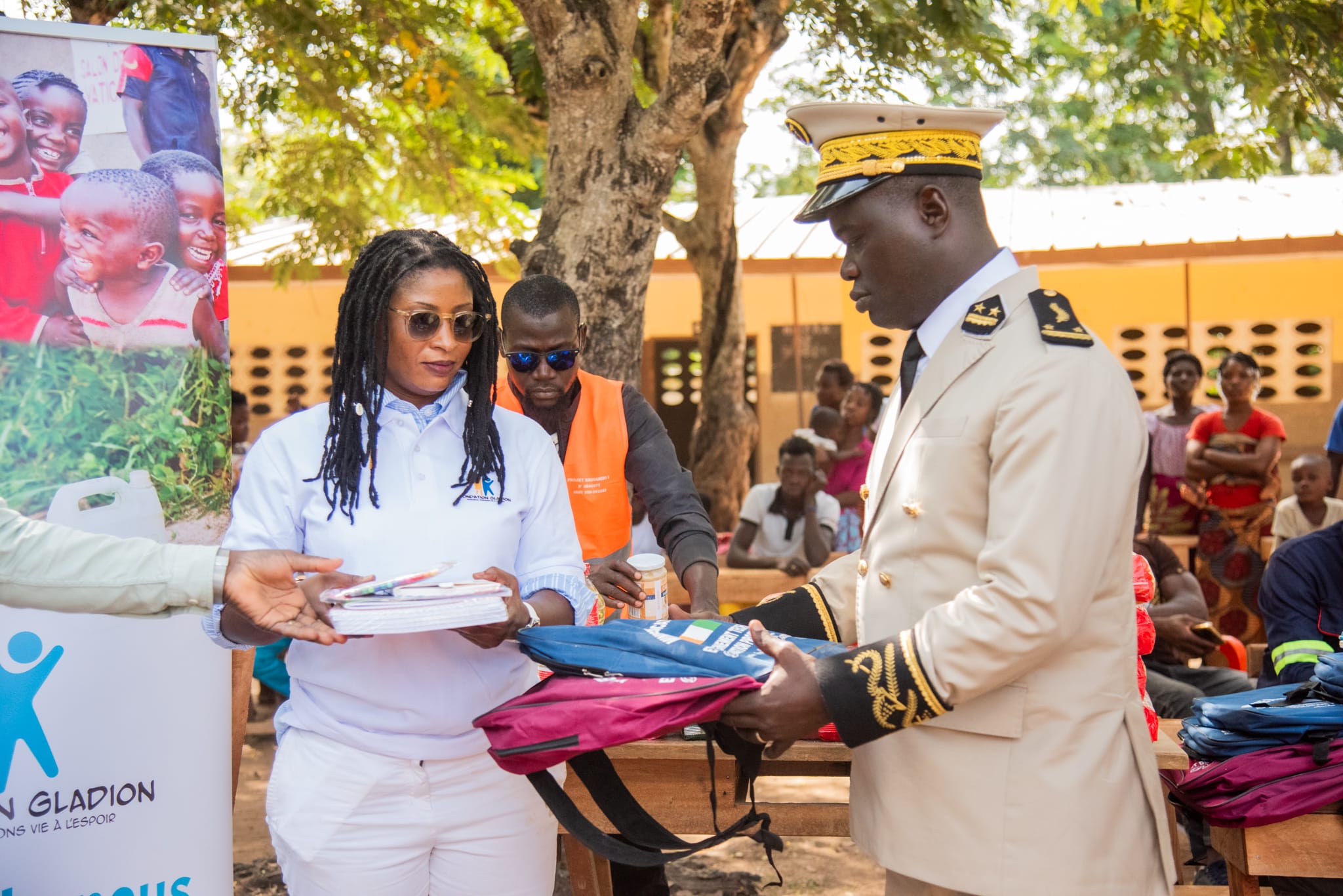 Bouaflé : présentation officielle des dons aux autorités locales